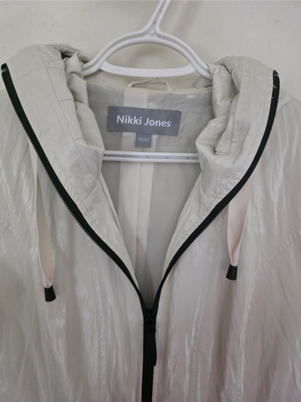 Light Pink Hooded Windbreaker Jacket